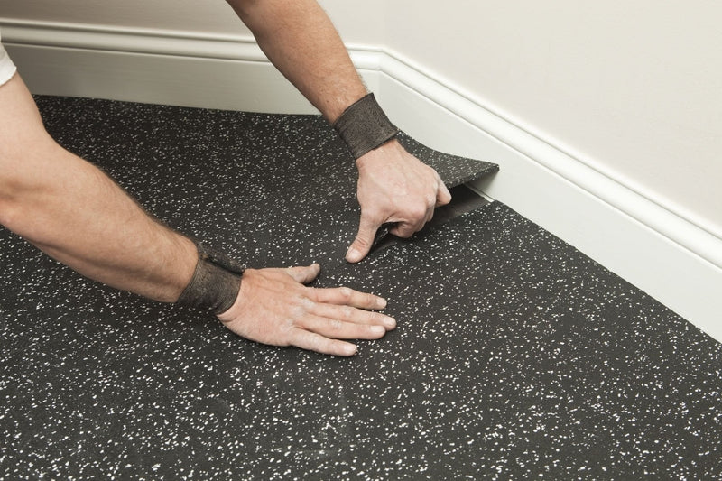 Dark Slate Gray Commercial Gym Flooring Cut Length