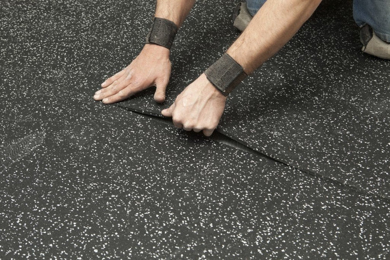 Dark Slate Gray CrossFit Rubber Gym Floor Roll