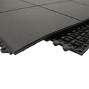Dim Gray Rubber Gym Mats Interlocking Heavy Duty
