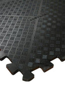 Dark Slate Gray Rubber Interlocking Gym Mats Heavy Duty Flooring Tiles