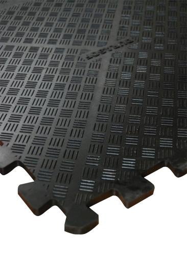 Dark Slate Gray Rubber Interlocking Gym Mats Heavy Duty Flooring Tiles
