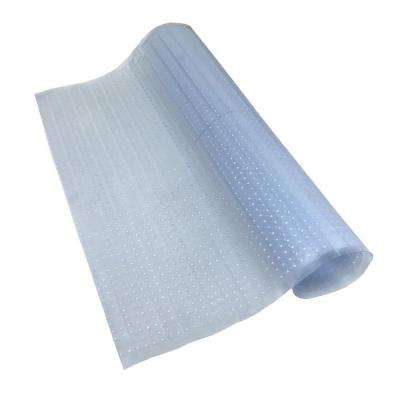 Light Steel Blue Transparent Vinyl Floor Carpet Protector Industrial Heavy Duty Floor Carpet Films Roll 680mm x 30m